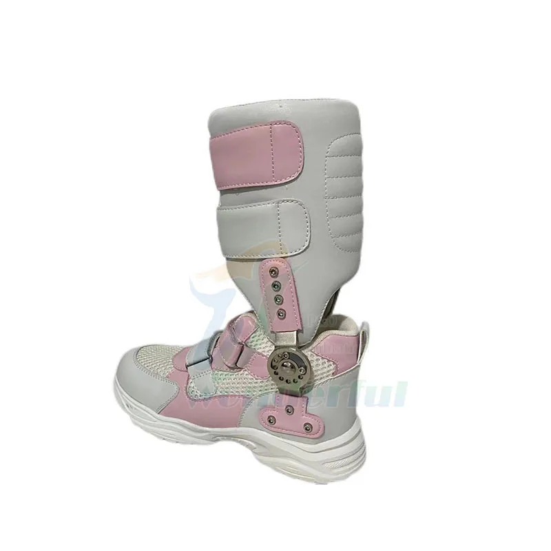 Correcting the outside  foot support sleeve orthopedic shoes splayed flat feet and heels children cerebral palsy