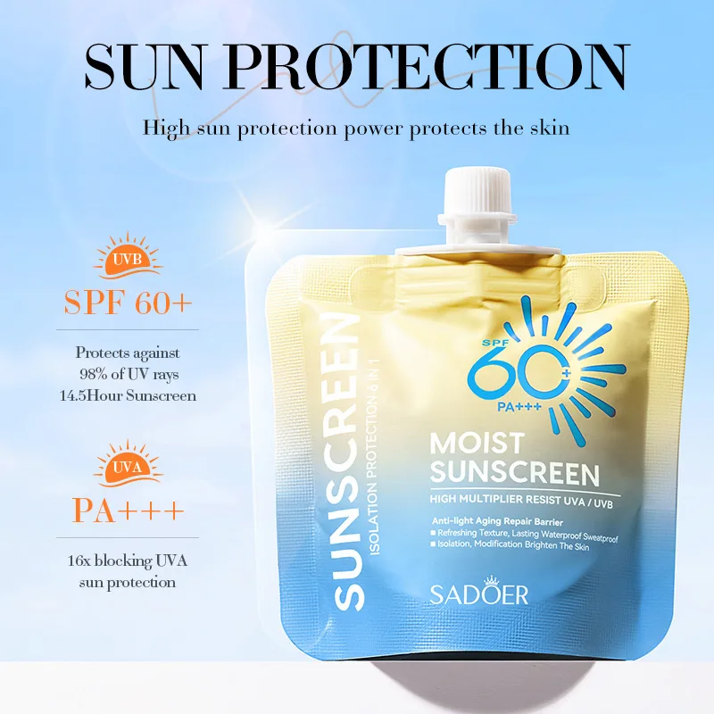 SPF 50 солнцезащитный крем увлажняющий органический для лица Spf 60 освежающий нежирный