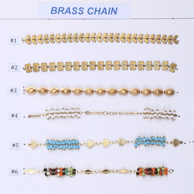 Wholesale handmade brass chain for Jewelry fashionable  brass chain in raw