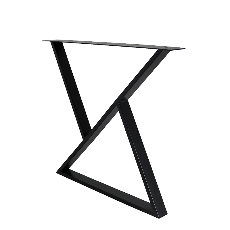 Factory Price Hotel Design Cast iron Furniture Leg Black Powder Coated Metal Table Legs
