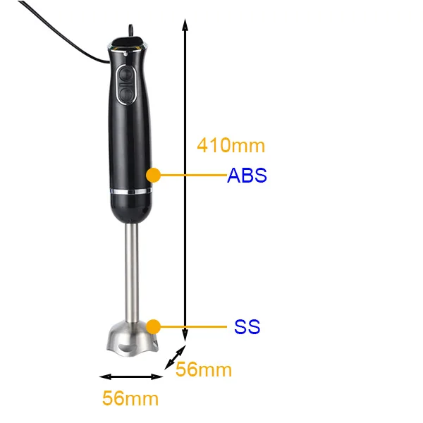 Hand Blender Set High Quality Blender Stainless Steel Rod and Blade 600 W 50- 60 HZ 4 In 1 Best Price Powerful Immersion Blender