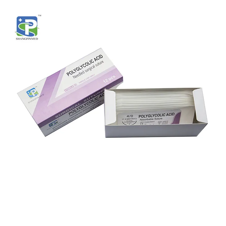 CE ISO Good Price Sterile Polyglactin 910 Suture Kit Sutures With Needle