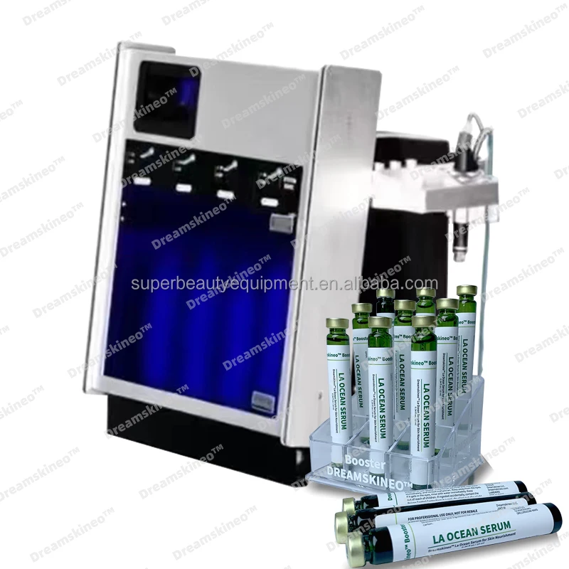 Led Light Therapy Oxygen Salon Hydro Diamond Skin Care hydra Lifting Facial Aqua Jet Peel Machine booster serum