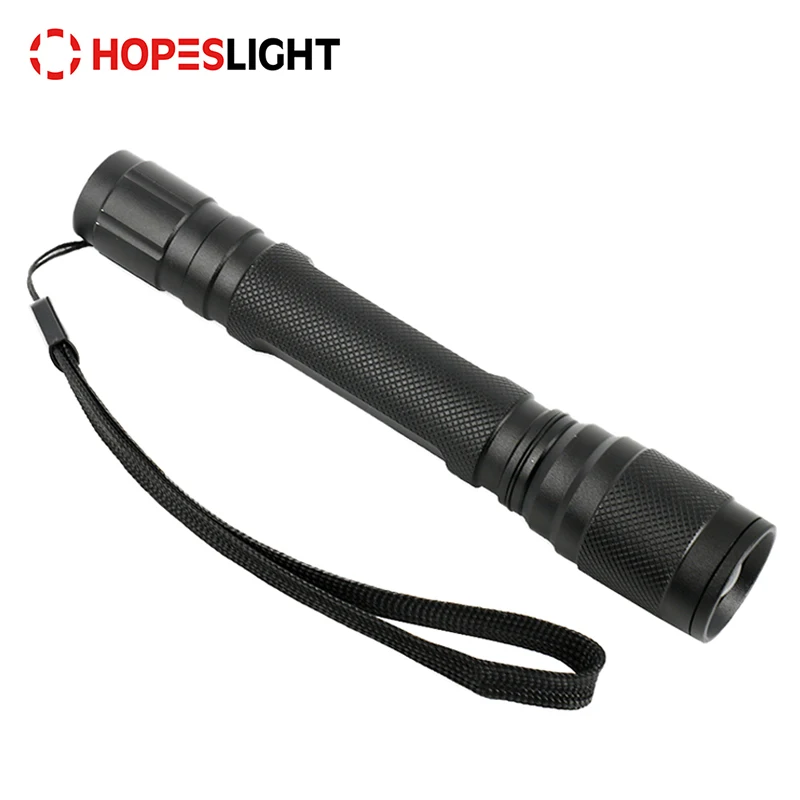 Tactical waterproof 230 lumen led camping flashlight