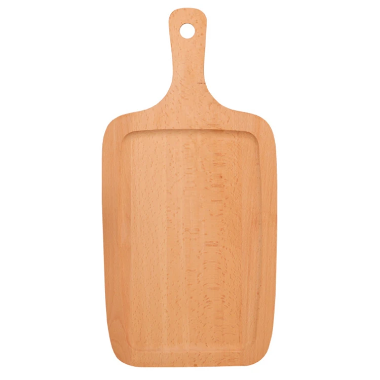 Wooden pizza tray solid wood pizza plate baby food plate beech pizza tray large amount of preferential support for customization