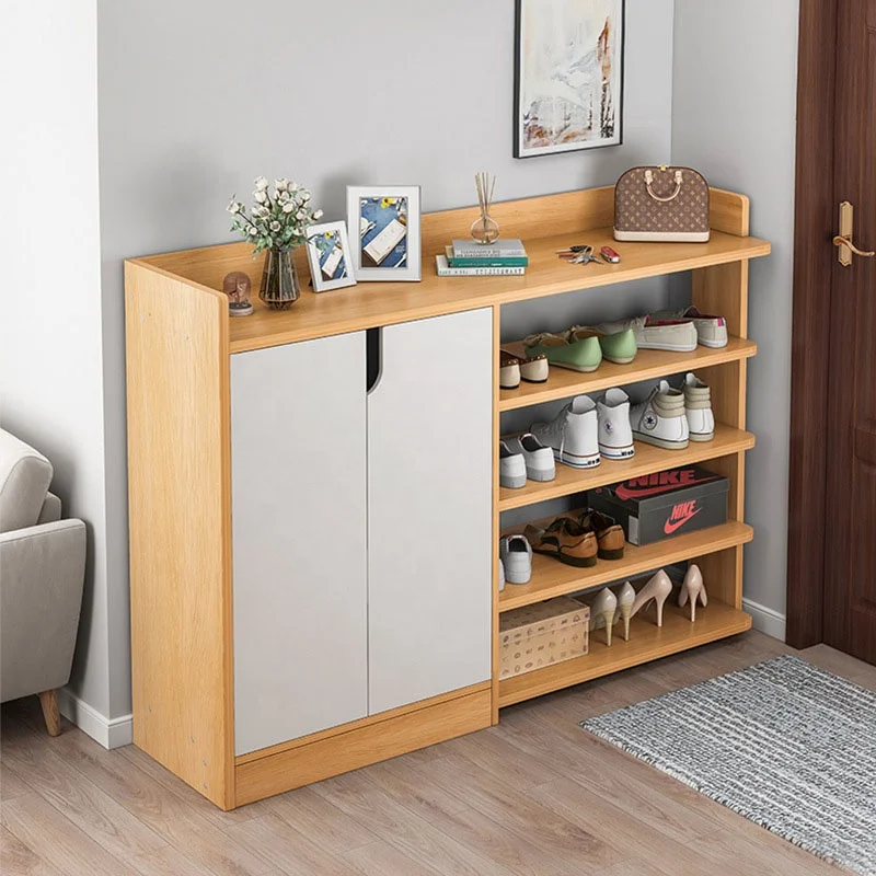 VIC Household shoe cabinet simple door entry storage artifact small household type Nordic shelving