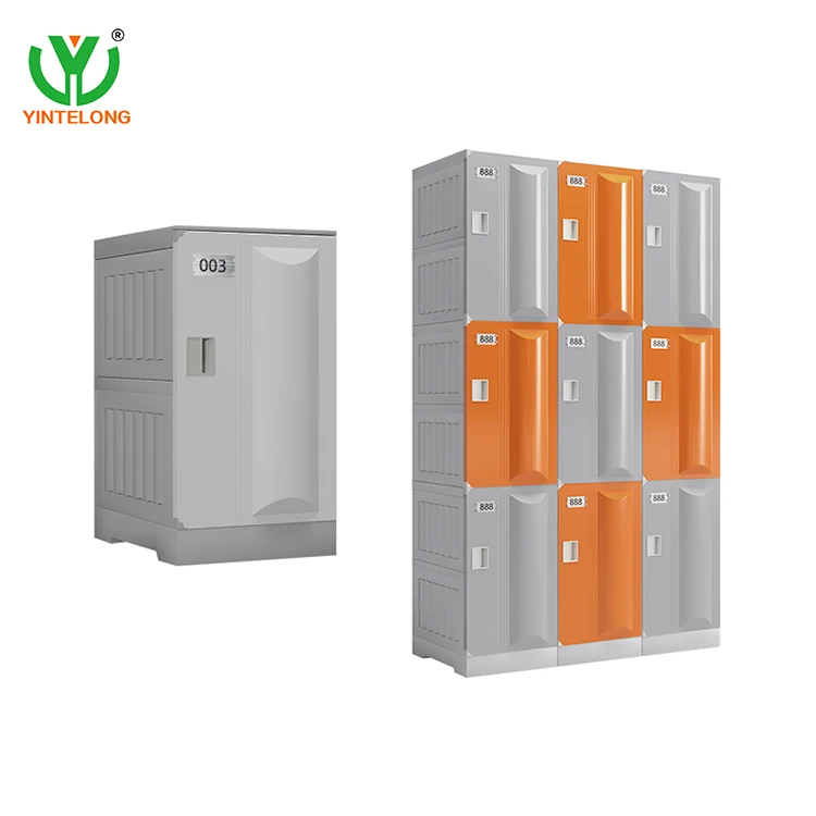 YL Abs Plastic Locker  Gym Clothes Storage Cabinet Lockers Knock Down Assembled Locker