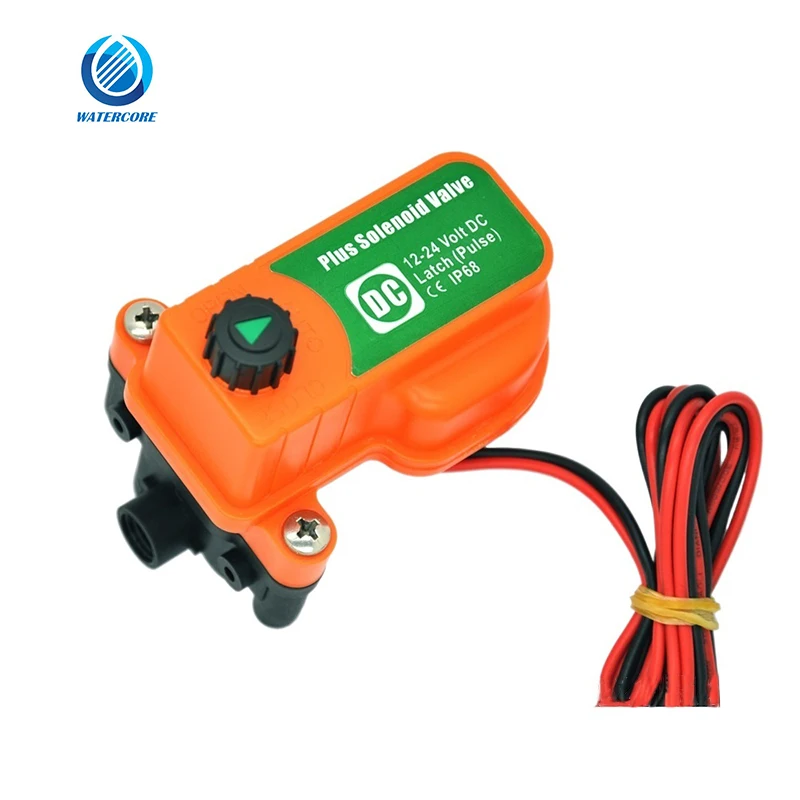 Plus Solenoid Valve With Stand 12VDC Latching (Pulse)  for Automatic Farm Garden Drip Irrigation System