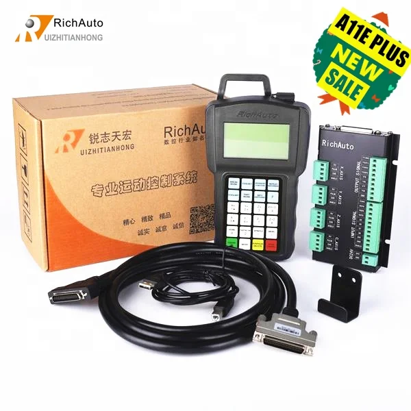 RichAuto dsp controller new model A11plus upgrade of A11 cnc controller remote cable A1x  for cnc router  Cnc Milling Machine