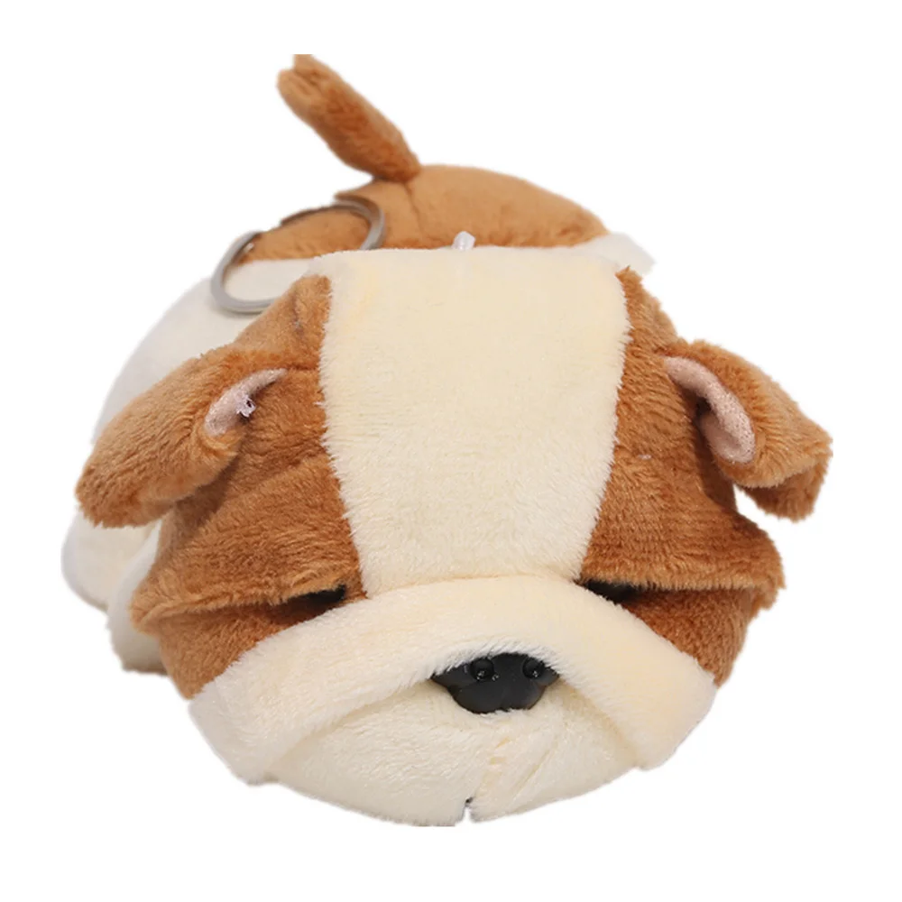 4Colors New Dog Plush Stuffed Toy Soft Animal Dog Keychain Gift Plush Keychain Wholesale
