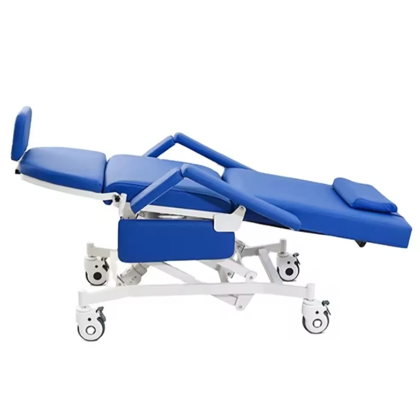YFY-D23 Medical Electric Blood Donation Dialysis Clinical IV Infusion Transfusion Chair with optional table