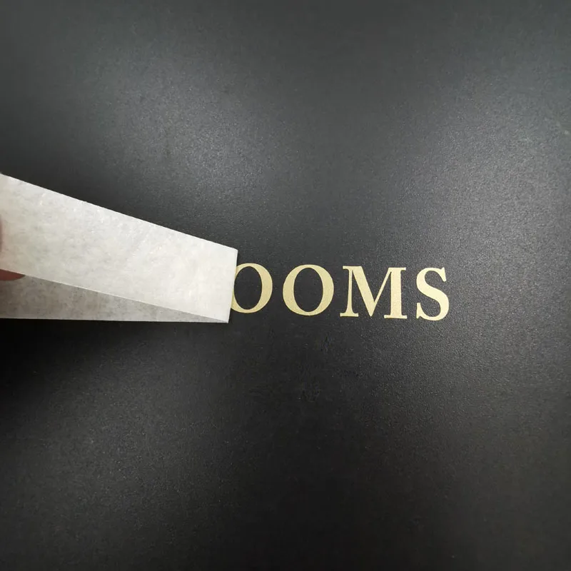 Пользовательские матовые золотые переводные наклейки