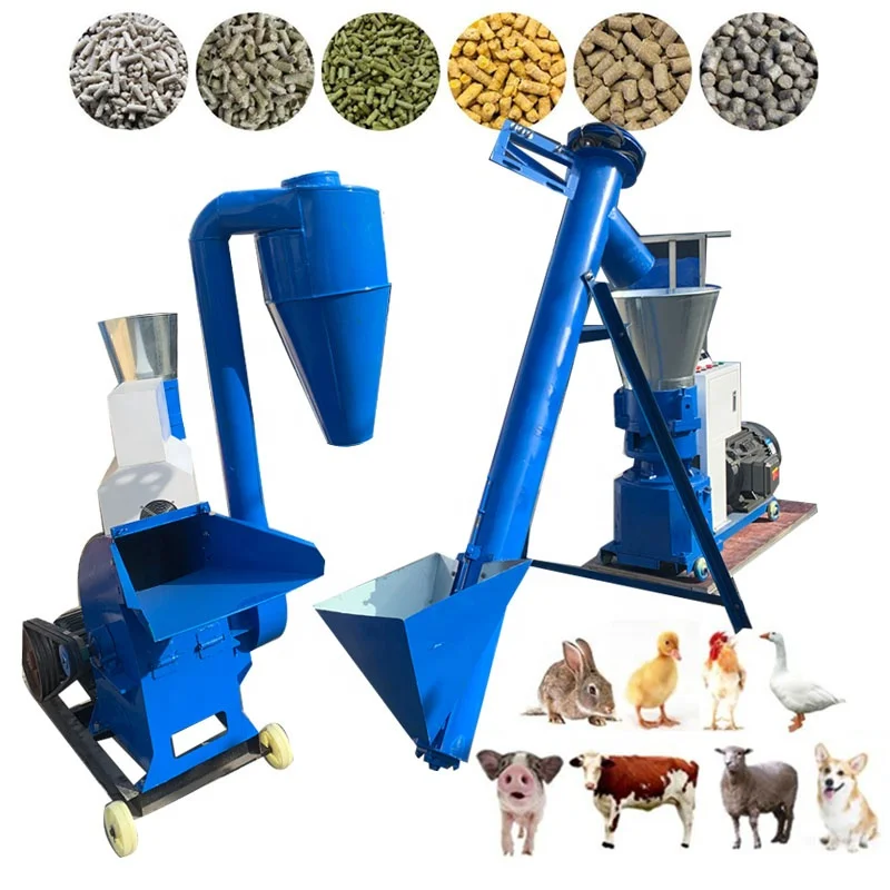 Wood Pellet Mill Peanut Shell Rice Hull Pellets Press Machine 80Kg 2000Kg Per Hour Flat Die Pellet Making Machine