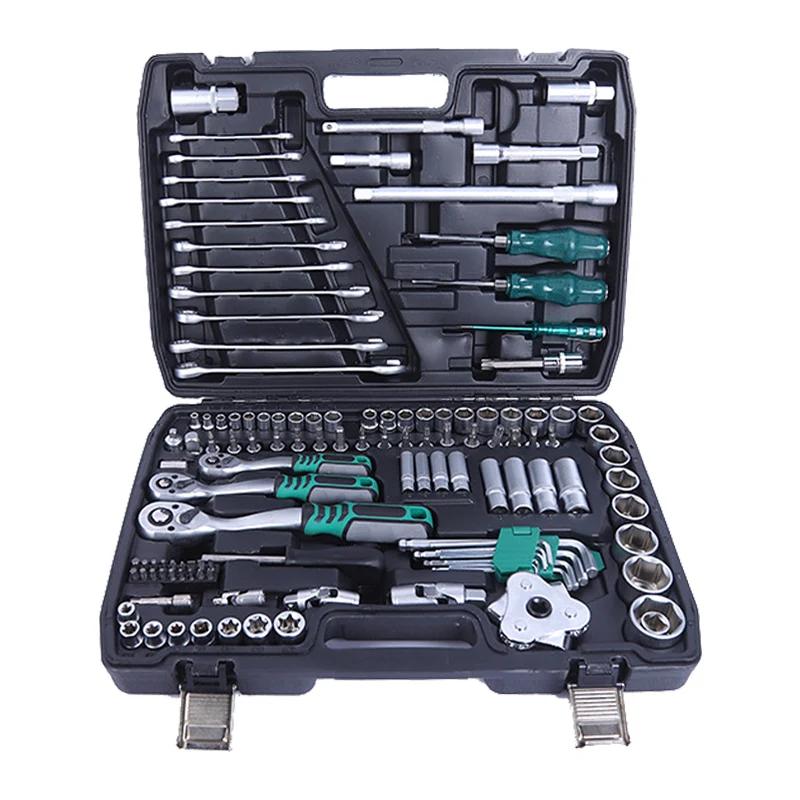 121PC sets of steam turbine repair kit sleeve tools hand tools set Combination tool ratchet wrench head connecting rod