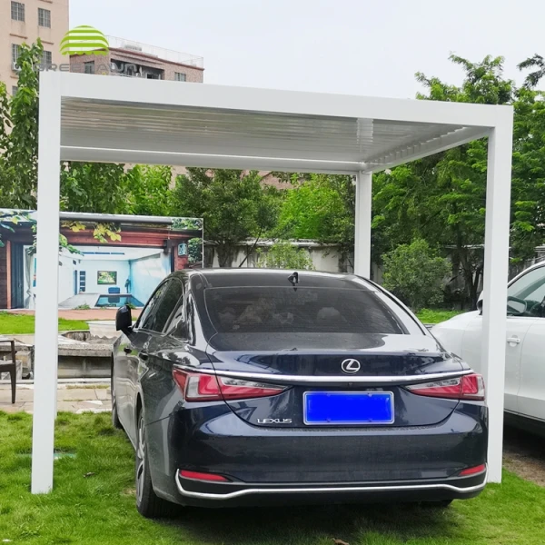 Hot Sale Aluminium Sun Shading Motorized Louver Roof Pergola Carports