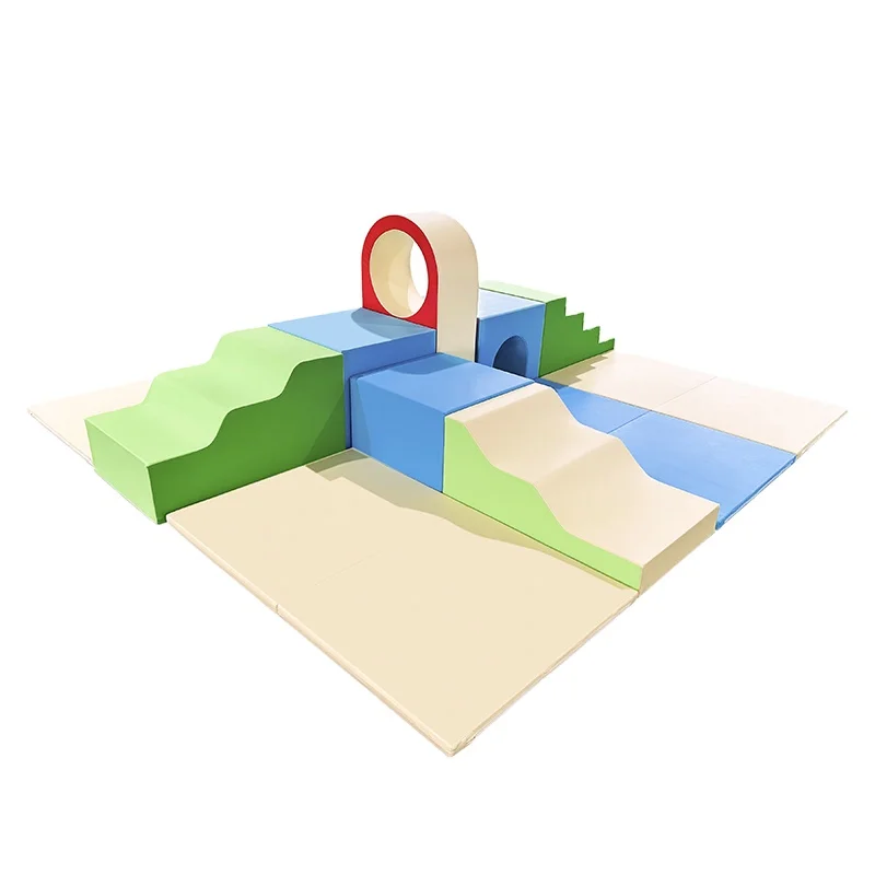 All Around Climber for Crawling Infants and Toddlers, Soft Foam Indoor Active Play with Steps and Slides