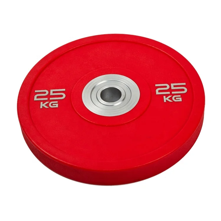 
Good Quality Fitness Competition Red Bumper Plate Set 