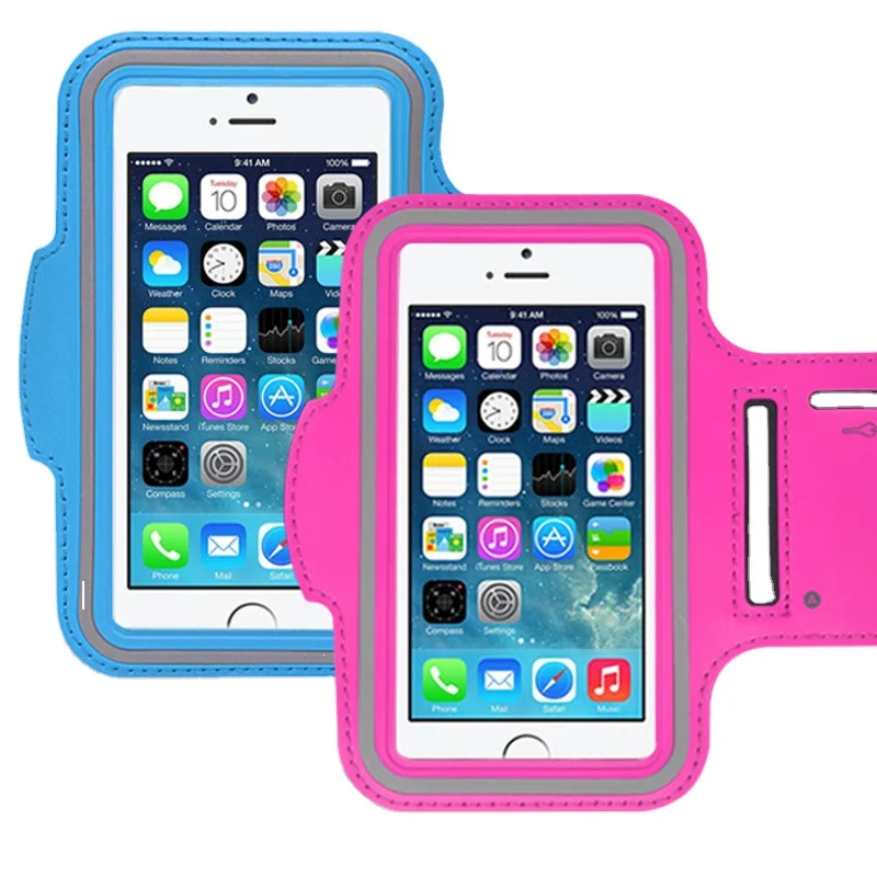 Phone Armband Sport Running Exercise Gym Case Fingerprint Sensor Access Supported Water Resistant and Sweat-Proof