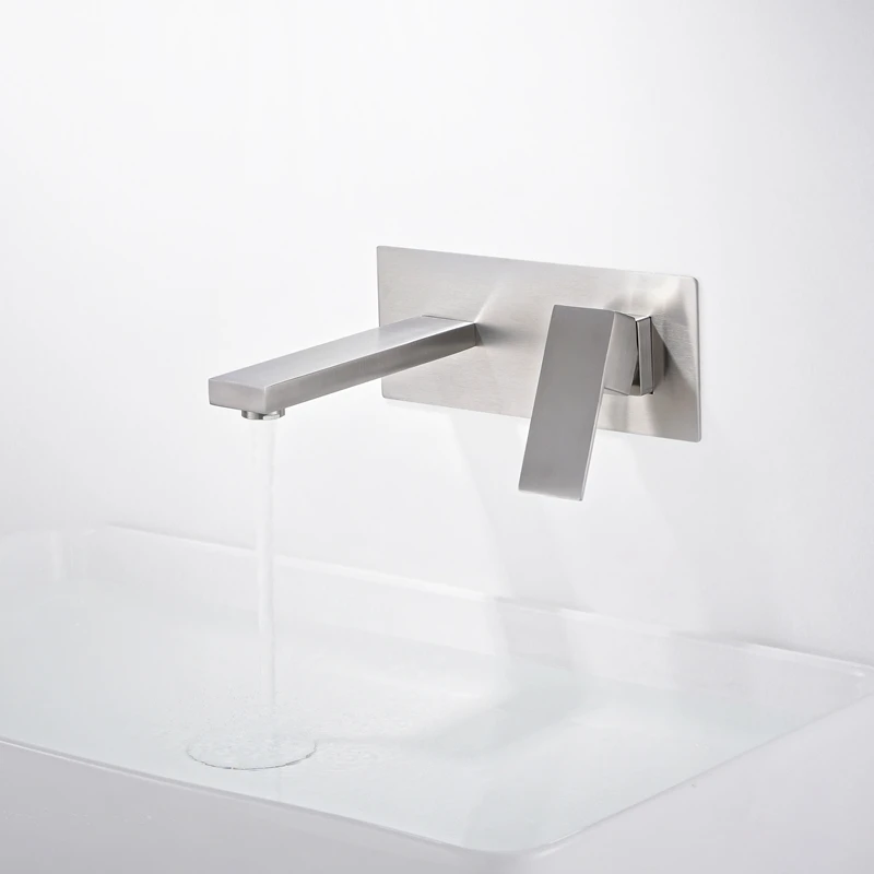 wall mounted single handle faucet 2 hole basin faucet for bathroom
