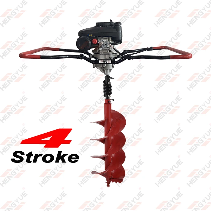 High Quality 4 stroke 140cc gasoline earth Auger  hand push Post Hole Digger for Sale