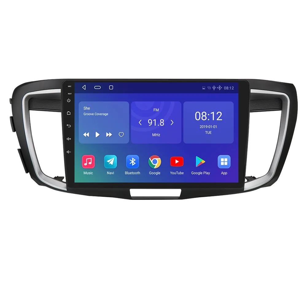 Double 2 din Android Car DVD Player For HONDA ACCORD 9TH 2012-2016 car video radio 10.1 inch gps stereo