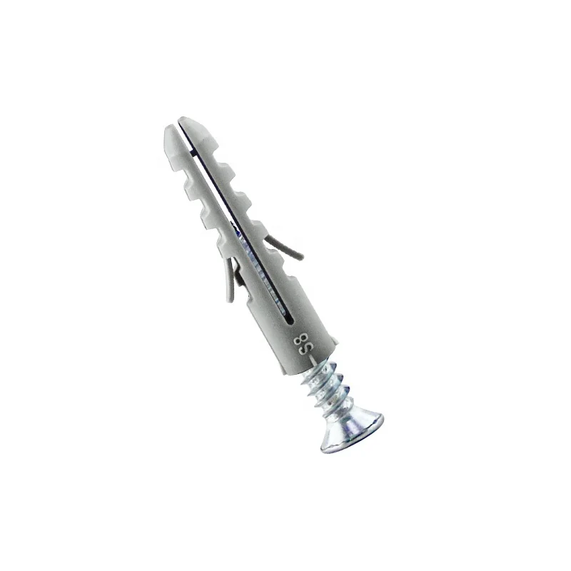 6x30 Nylon wall plug/plastic anchor with screw