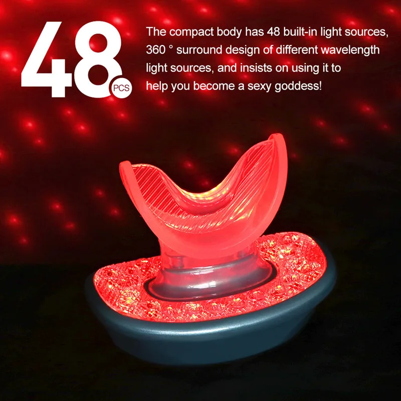 Skin Rejuvenation Red Light Therapy Device For Lip Care Lip Plumper Tools