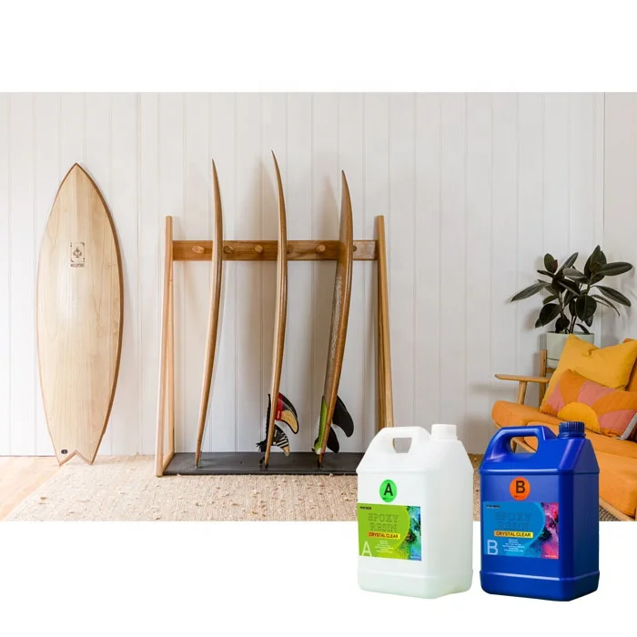 Hard Clear Epoxy Resin for Fiberglass, Carbon Fiber Reinforce for Surfboard