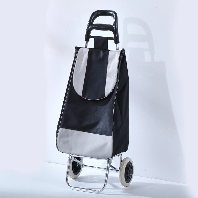 
Two Wheels foldable customization Stainless steel Market Shopping Trolley cart 
