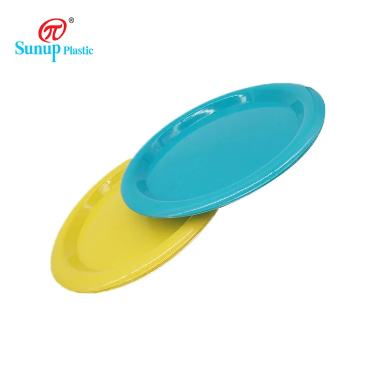 Fruit Plate Wholesale Reusable Circle Plastic Plate Dish Round Customized Pattern All-season Not Support Sustainable 25x1.3cm