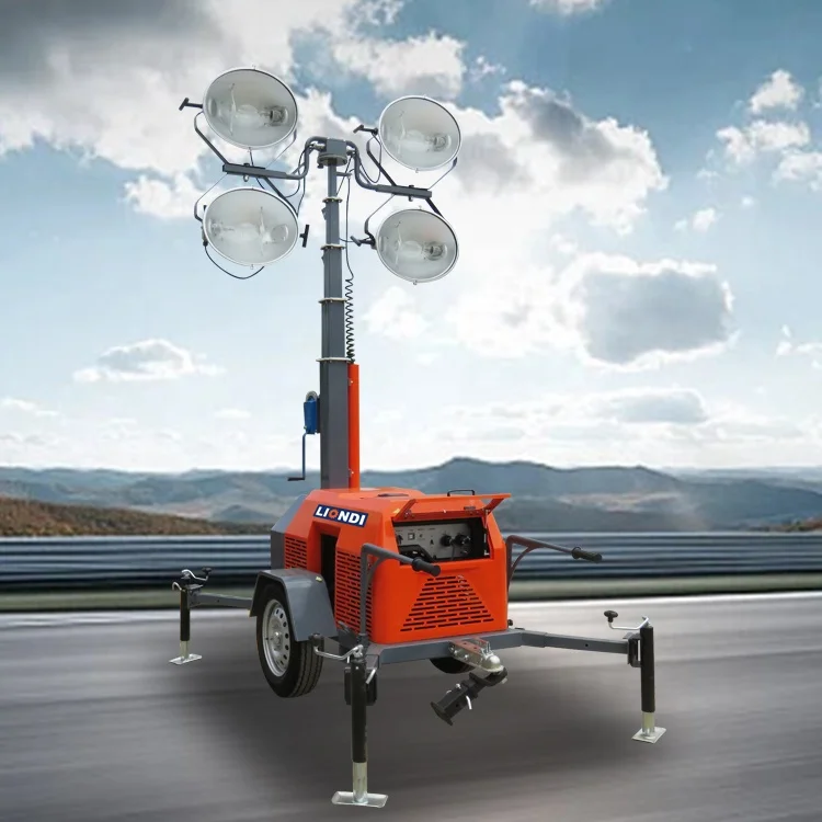 7m Cheap Price Construction Outdoor Mobile Lighting Tower