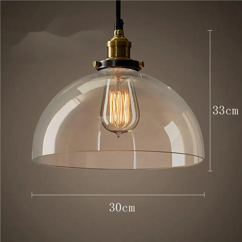 Minimalist American retro glass chandelier with creative simplicity headboard bar counter balcony coffee shop  glass chandelier