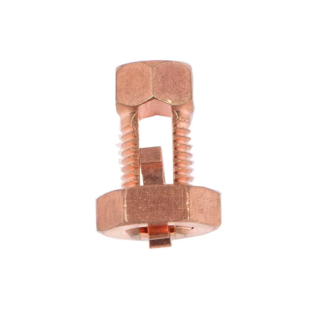 T/J Imported Solid Copper Split Bolt Grounding Wire Clamp Connector