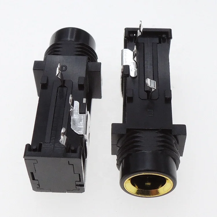 Высококачественный позолоченный гнездовой разъем 1/4 дюйма 6,35 мм для телефона