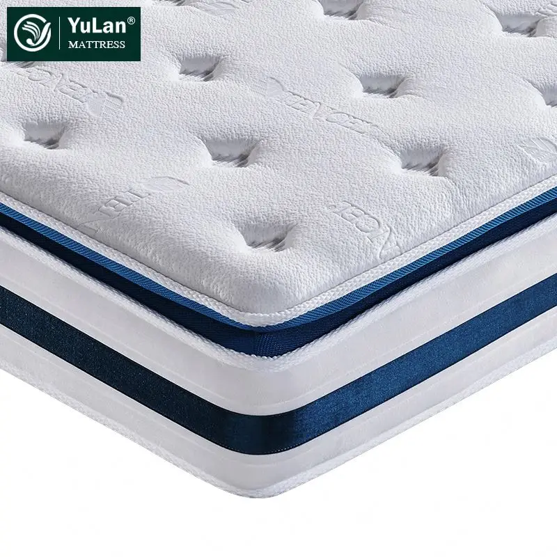 Bedroom Antimicrobial Happy Dream China Manufacture Doubl Pillowtop Knitted Bed Pocket Spring Mattress