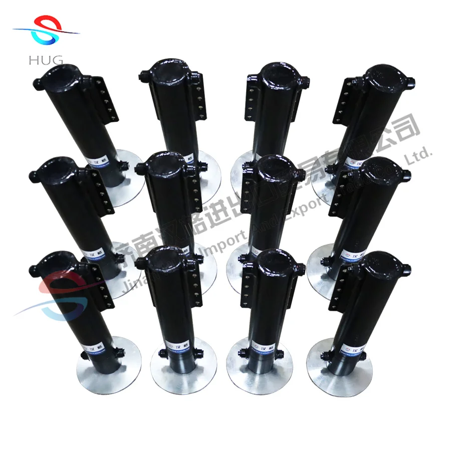 Double acting 12 volt hydraulic cylinder and power unit with auto level system for Motrohome caravan