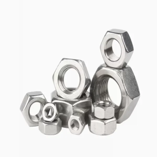 High Quality 304 Stainless Steel Nut Hexagonal Nut Screw Nut M1M2M3M4M5M6M8M10M12M14M16M33