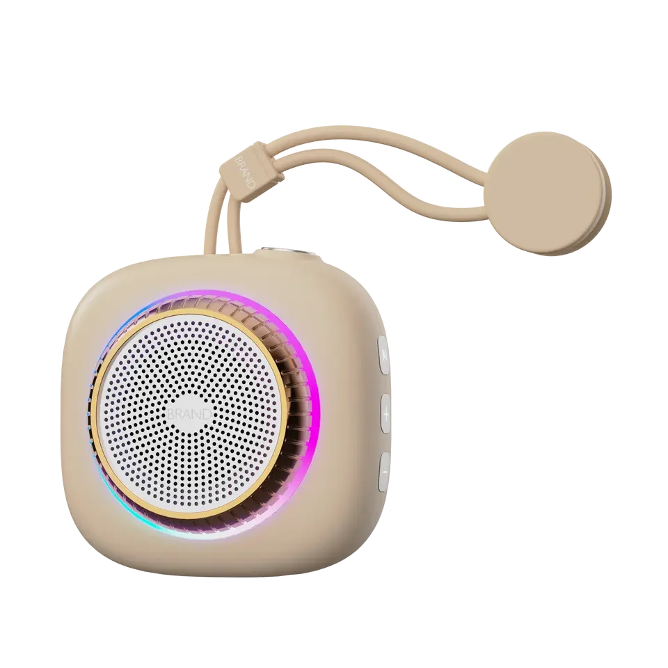 Promotional Gift Portable Mini Colorful RGB Wireless Bt Speaker With FM Radio