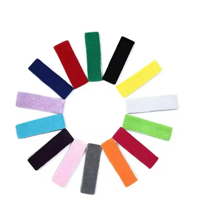 Customized Logo with Embroidery Fitness Headbands Sports Tennis Protection Stretch Headband Sweatband or Holiday Gift