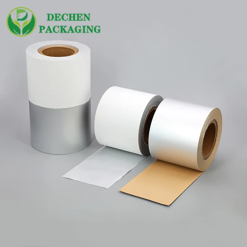 Gum Foil Aluminum Coated Paper Aluminum Foil Laminated Brown Kraft Paper