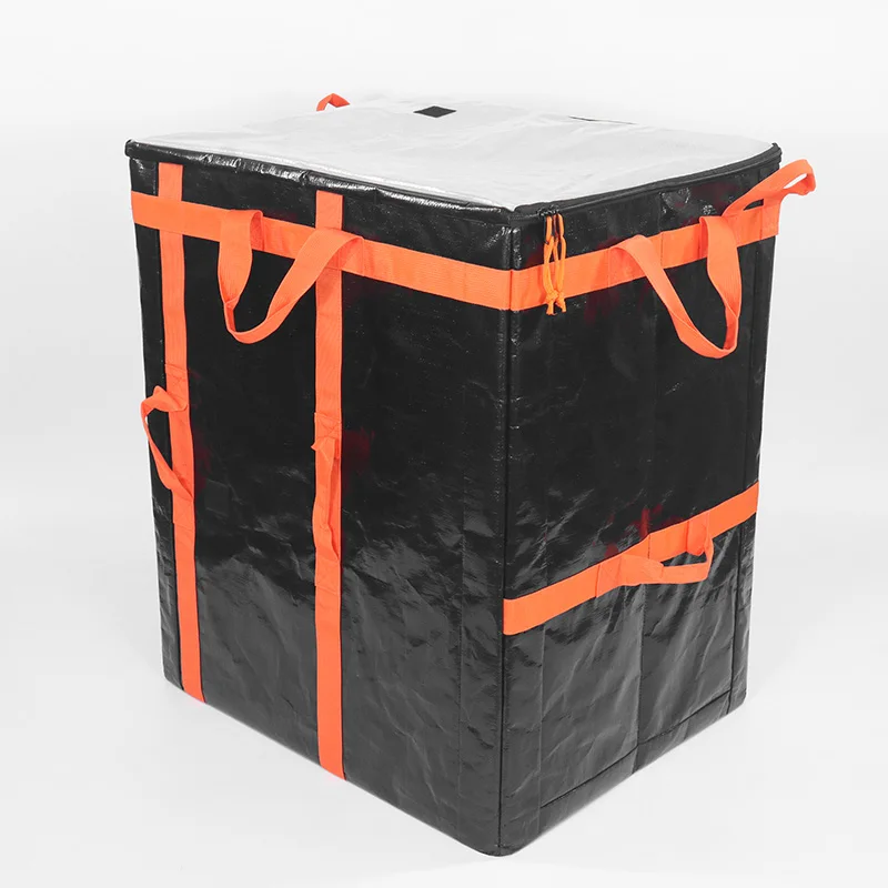 PP PE Woven Large Folding Express Courier Bag Foldable  Logistic Delivery Tote Bags For Driver Carrier Sorta