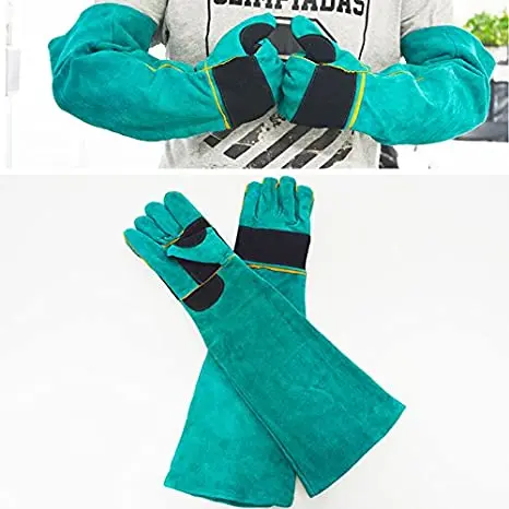 Swelder Animal Handling Anti-bite/Scratch Gloves for Dog Cat Bird Parrot Pet