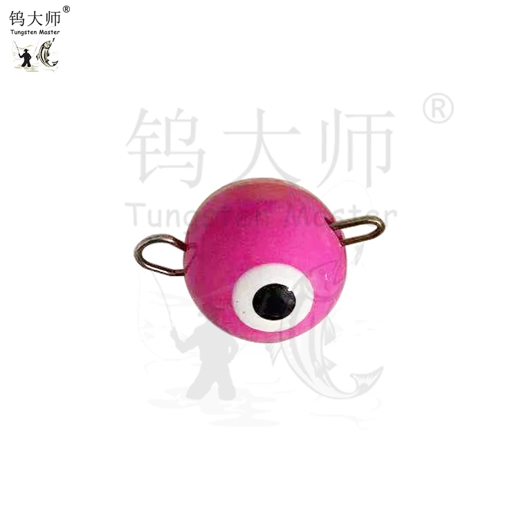 20years Fishing Accessories Factory Direct Supplies Wholesale Tungsten Fluorescent Coating Cheburashka Fishing Weights