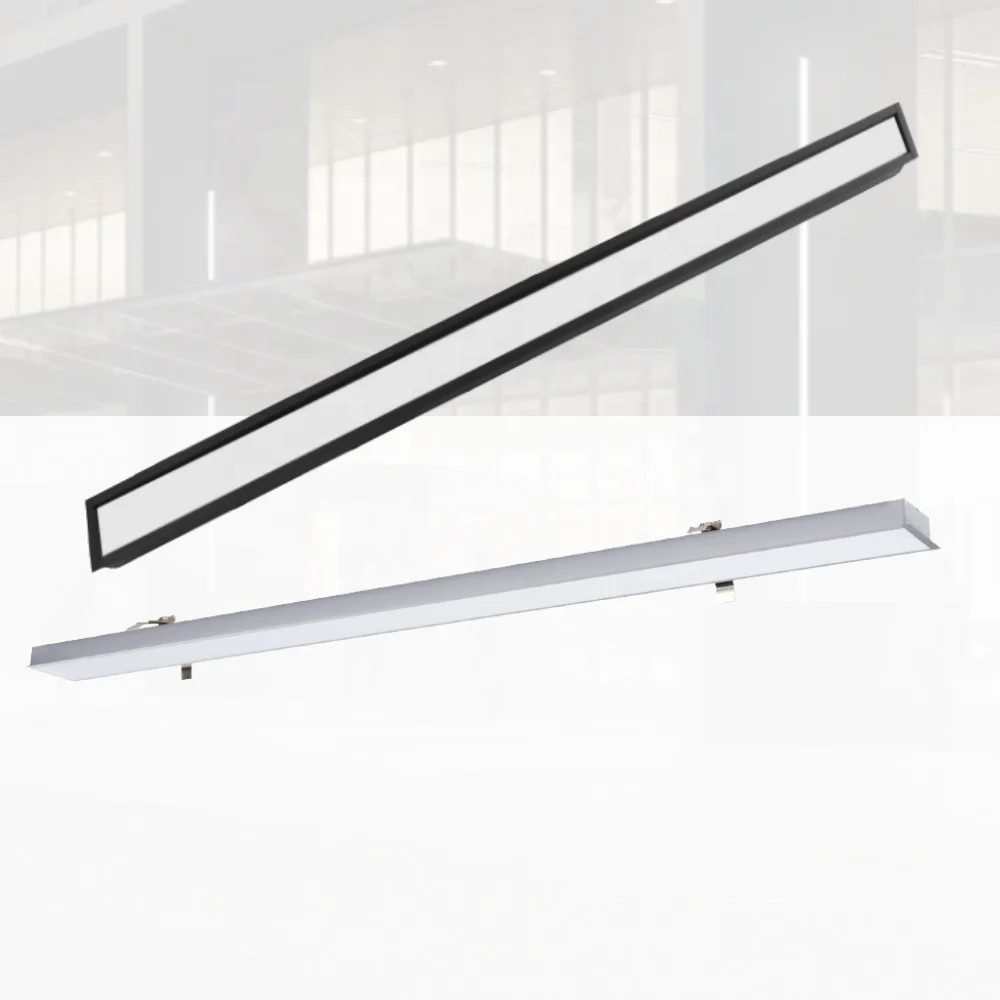 2ft 15w industrial system triproof  IP44 downlight recessed ceiling led linear light