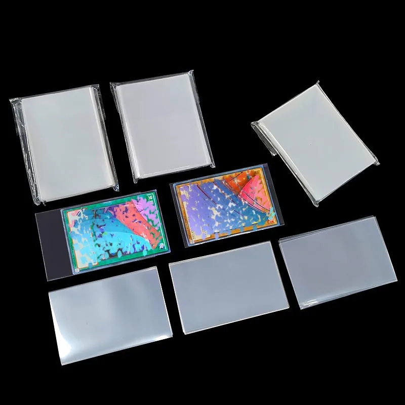 Sport Card Sleeve For Trading Clear Inner Card Sleeves 66x91mm Transparent Soft Plastic Card Sleeves