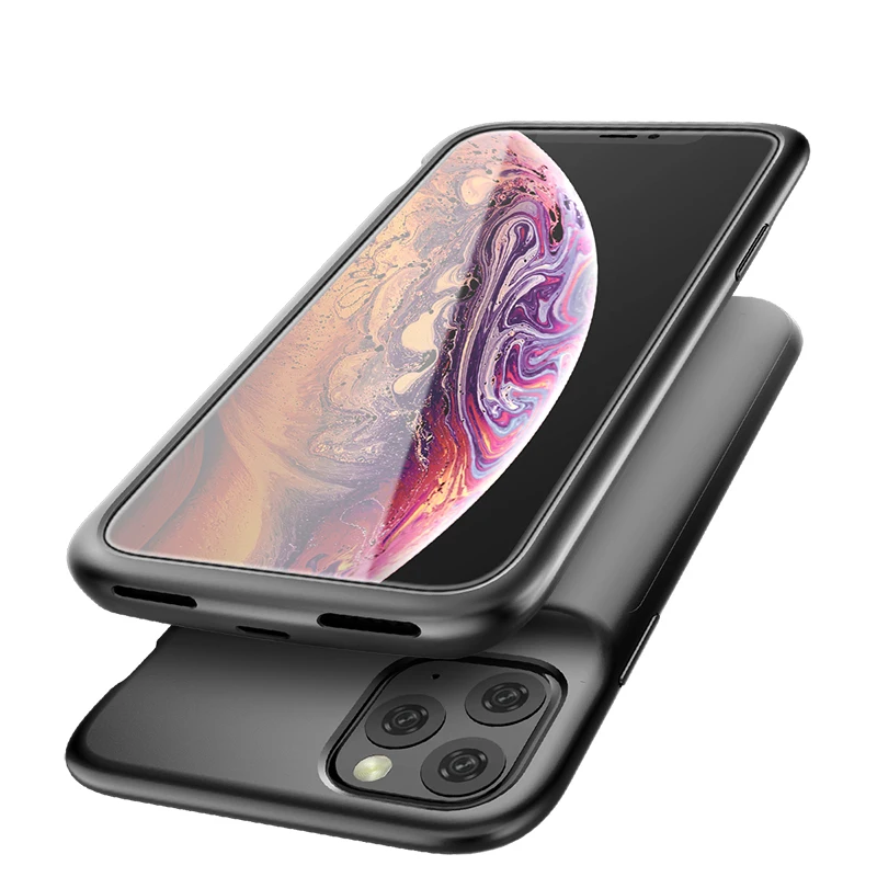 New products arrival 5000mAh full cover soft TPU external power battery case for iPhone 11 pro Max