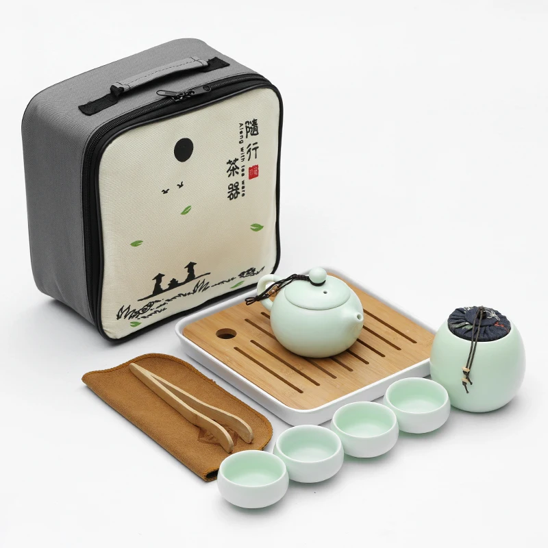 Chinese Handmade Ceramic Kung Fu Tea Sets Pattern Teacup Ceramic Tea Pot sets