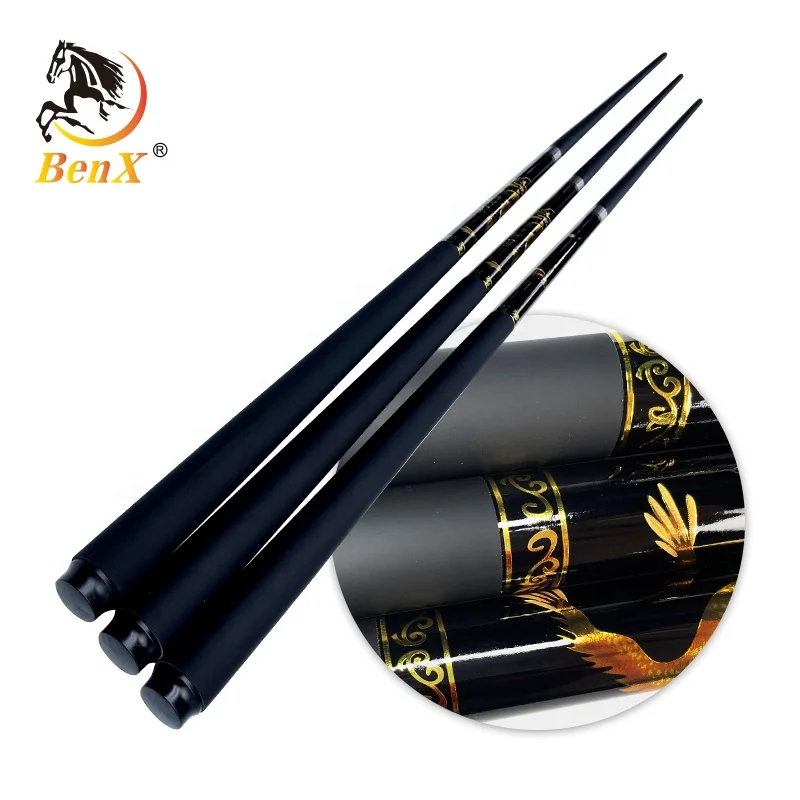BenX  Carbon Fiber Pool Cue 1/2 Billiard Cue 13mm Graphite Hot Selling Black