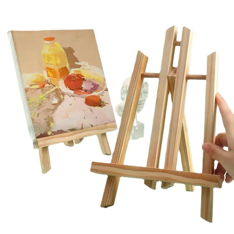 Hot sale 30cm board holder reading stand animation desktop solid wood easel laptop stand live tripod office stationery