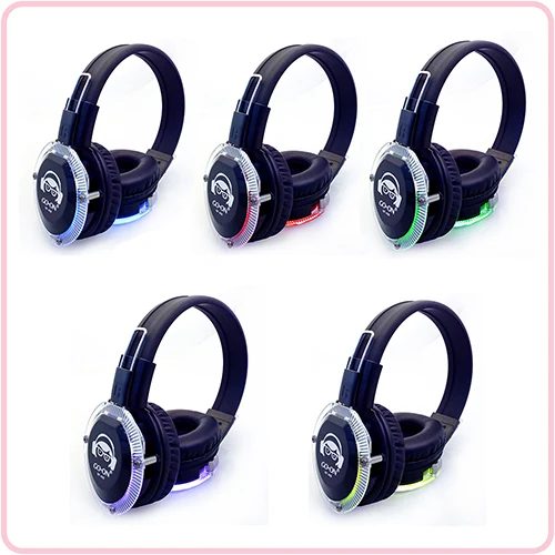 Hot Selling Wireless Silent Disco Headphone RF-409 Go-on Earphone Headset Noise Cancelling with Rechargeable Lithium Battery
